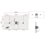 Cm Cmw5101xaci แผ่นติด Powercon In 1 Port