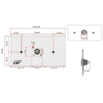Cm Cmw5101xaco แผ่นติด Powercon Out 1 Port