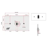 Cm Cmw5401vf แผ่นติด Vga Female 1 Port
