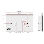 Cm Cmw5402 แผ่นปิดช่องติดตั้ง Inlet / Outlet Plate