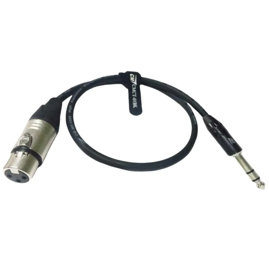 Cm Cmxfps Bk Cm Cmxfps สายไมโครโฟนสำเร็จรูป Xlr Female To Phone Stereo