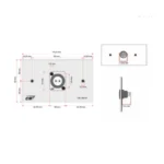 Cm Cmw5101fc แผ่นติด Lc Fiber Optic 1 Port
