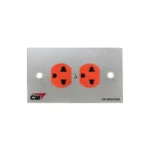 Cm Cm-W5102prd เต้ารับไฟฟ้าติดผนัง Ac 2p+e จำนวน 2 ช่อง