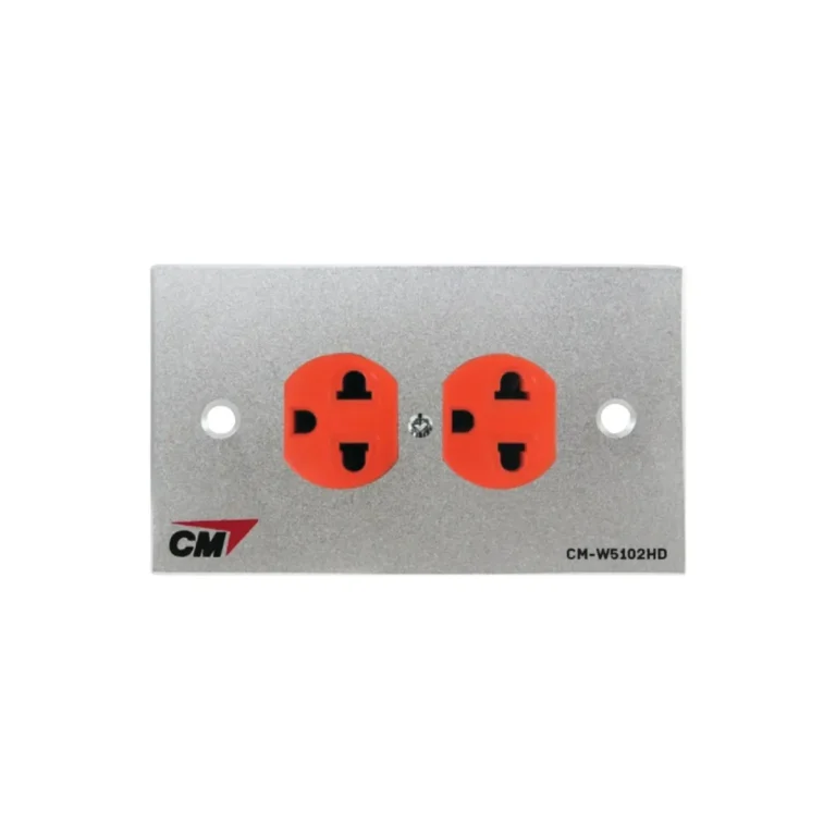 Cm Cm-W5102prd เต้ารับไฟฟ้าติดผนัง Ac 2p+e จำนวน 2 ช่อง
