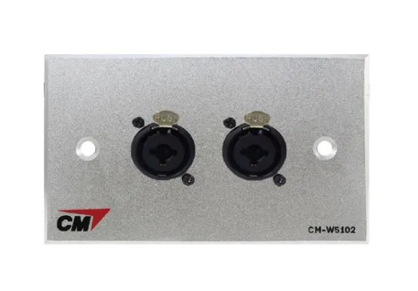 Cmw5102xf 7 11zon Cm Cmw5102xf แผ่นติด Xlr Female 2 Port
