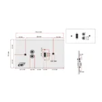 Cm Cmw5502vr2 แผ่นติด Vga 1 Port และ Rca 2 Port
