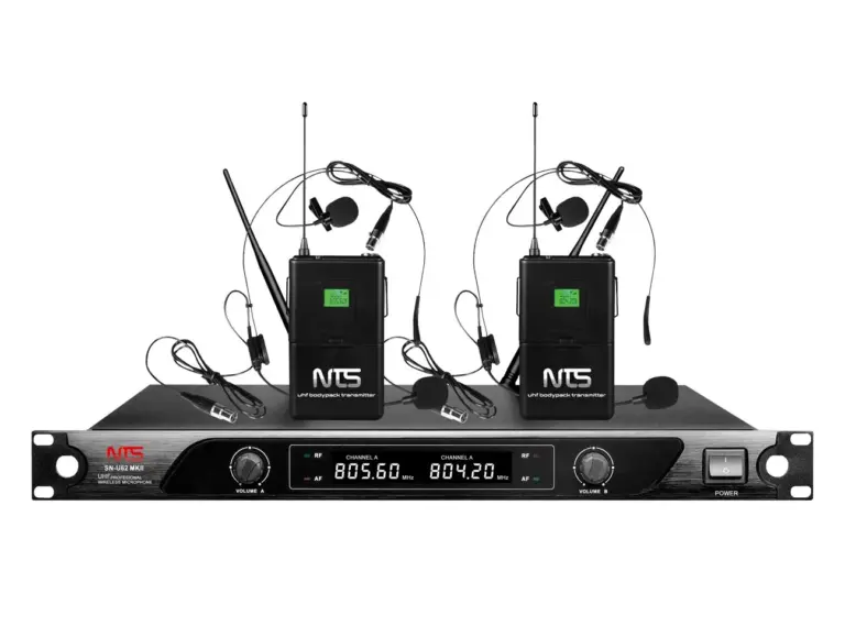 Nts Sn-U62 Mkii ไมโครโฟนไร้สาย Uhf แบบคาดศีรษะ-คาดปก ปรับความถี่ได้