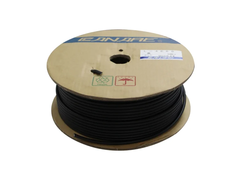 Canare L-4e6s สายไมโครโฟน 4x24awg 100m (สีดำ)