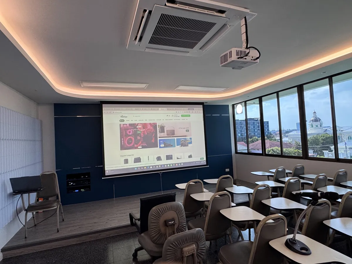 Continental Farm Meeting Room Wide ผลงานติดตั้งระบบภาพและเสียงห้องประชุม บริษัท คอนติเนนเติล ฟาร์ม จำกัด