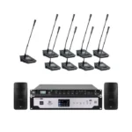 Divaaudio Da-1000cu Set 4 ชุดไมค์ประชุมดิจิตอล 11 ท่าน พร้อมชุดขยายเสียงและลำโพงติดผนัง