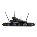 Divaaudio Ddm-257 ไมโครโฟนไร้สายดิจิตอลแบบมือถือคู่ Uhf
