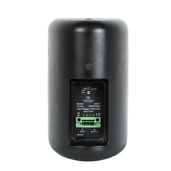 Ds4 1 1 11zon Divaaudio Ds4t ลำโพงติดผนัง 2 ทาง ขนาด 4 นิ้ว 40 วัตต์ รองรับ 100v Line มาตรฐาน Ip46