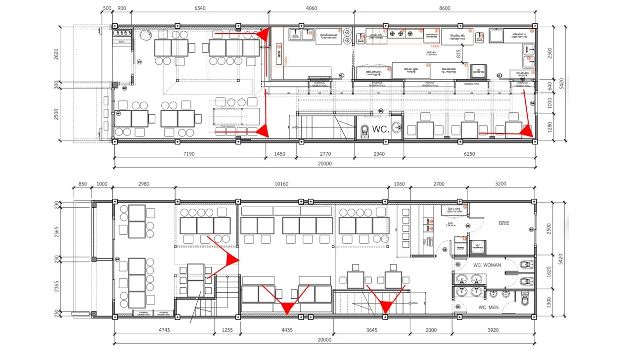 Izakaya Restaurant Floor Plan And Speakers ผลงานติดตั้งระบบเสียงร้านอาหาร และห้องคาราโอเกะ Vip ร้านอีหล่า อีสานกายะ สาขาสะพานควาย