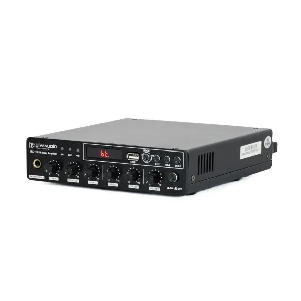 Ma 120ub 3 3 11zon Divaaudio Ma-120ub เครื่องขยายเสียงมิกเซอร์แอมป์ 120 วัตต์ พร้อม Usb และ Bluetooth