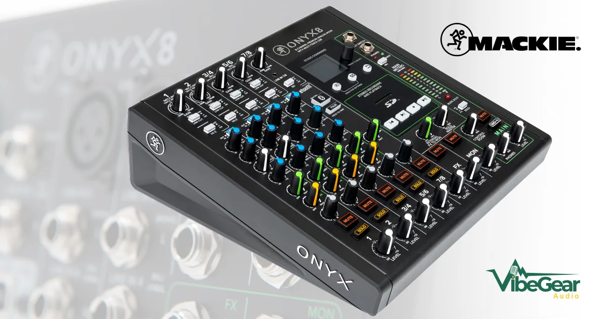 Mackie Onyx8 รีวิว มิกเซอร์อนาล็อก 8 แชนแนลสำหรับโฮมสตูดิโอ