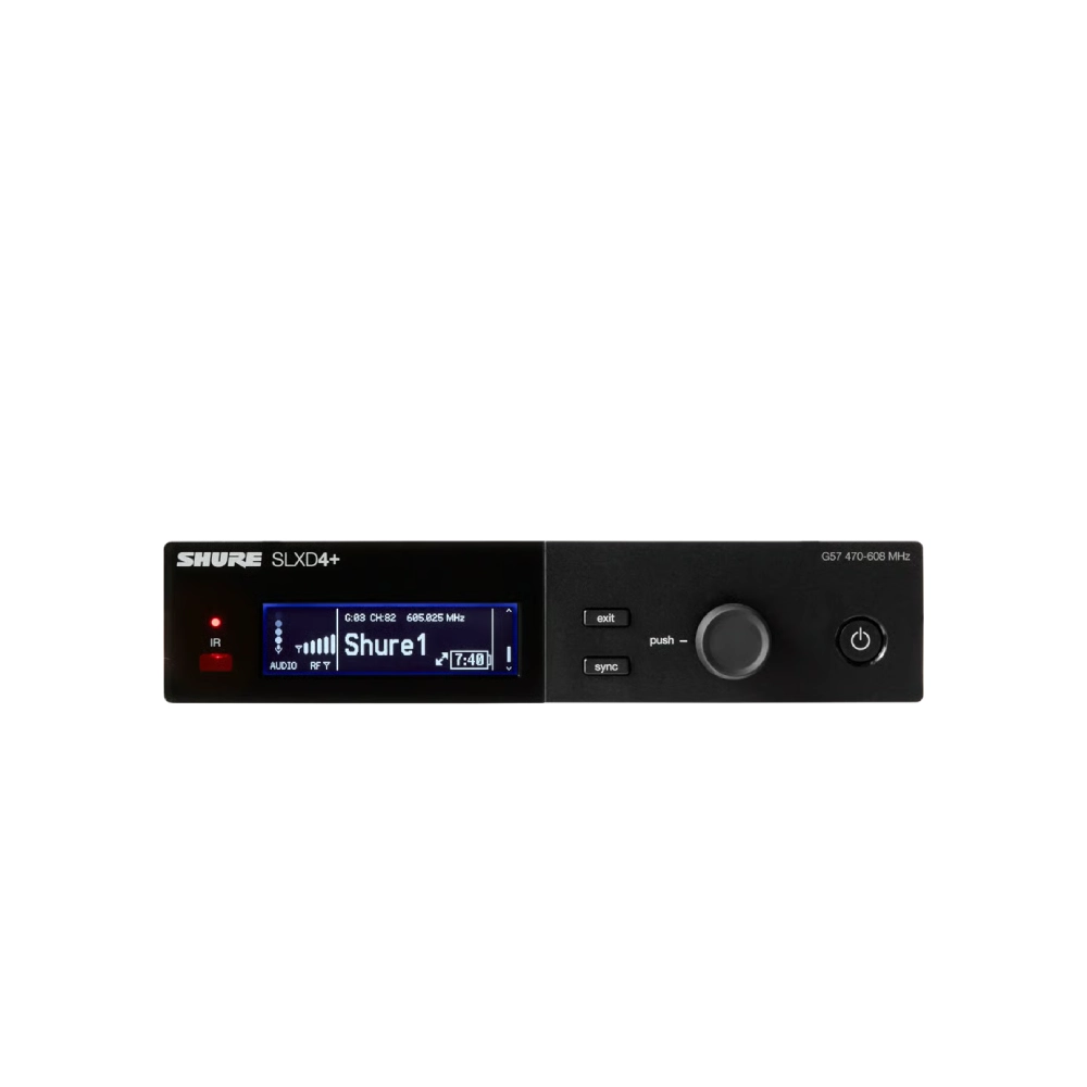 Shure Slxd4+ Body Shure Slxd4+ เครื่องรับสัญญาณไร้สายแบบดิจิตอล
