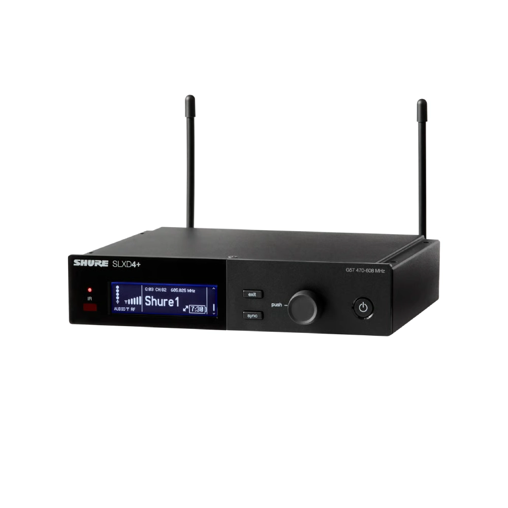 Shure Slxd4+ Left Shure Slxd4+ เครื่องรับสัญญาณไร้สายแบบดิจิตอล