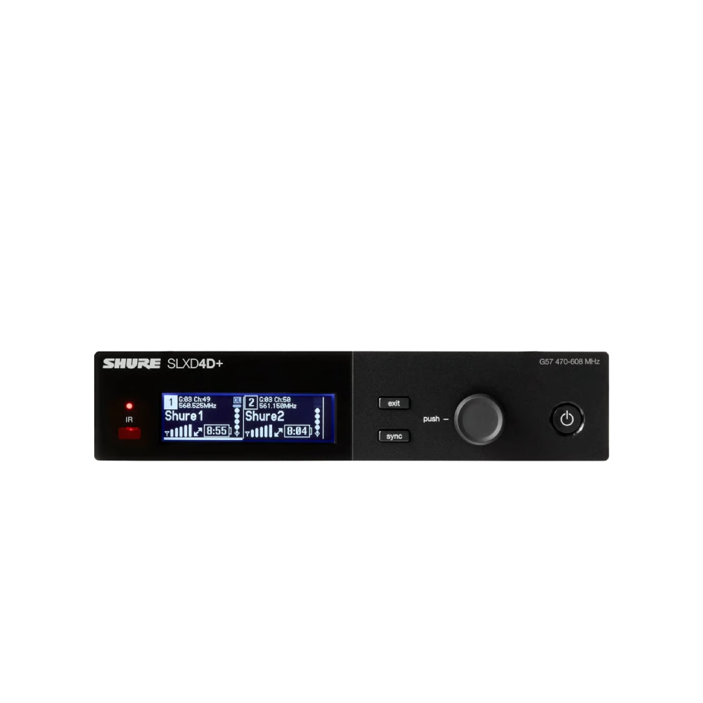 Shure Slxd4d+ Body Shure Slxd4+ เครื่องรับสัญญาณไร้สายแบบดิจิตอล (คัดลอก)
