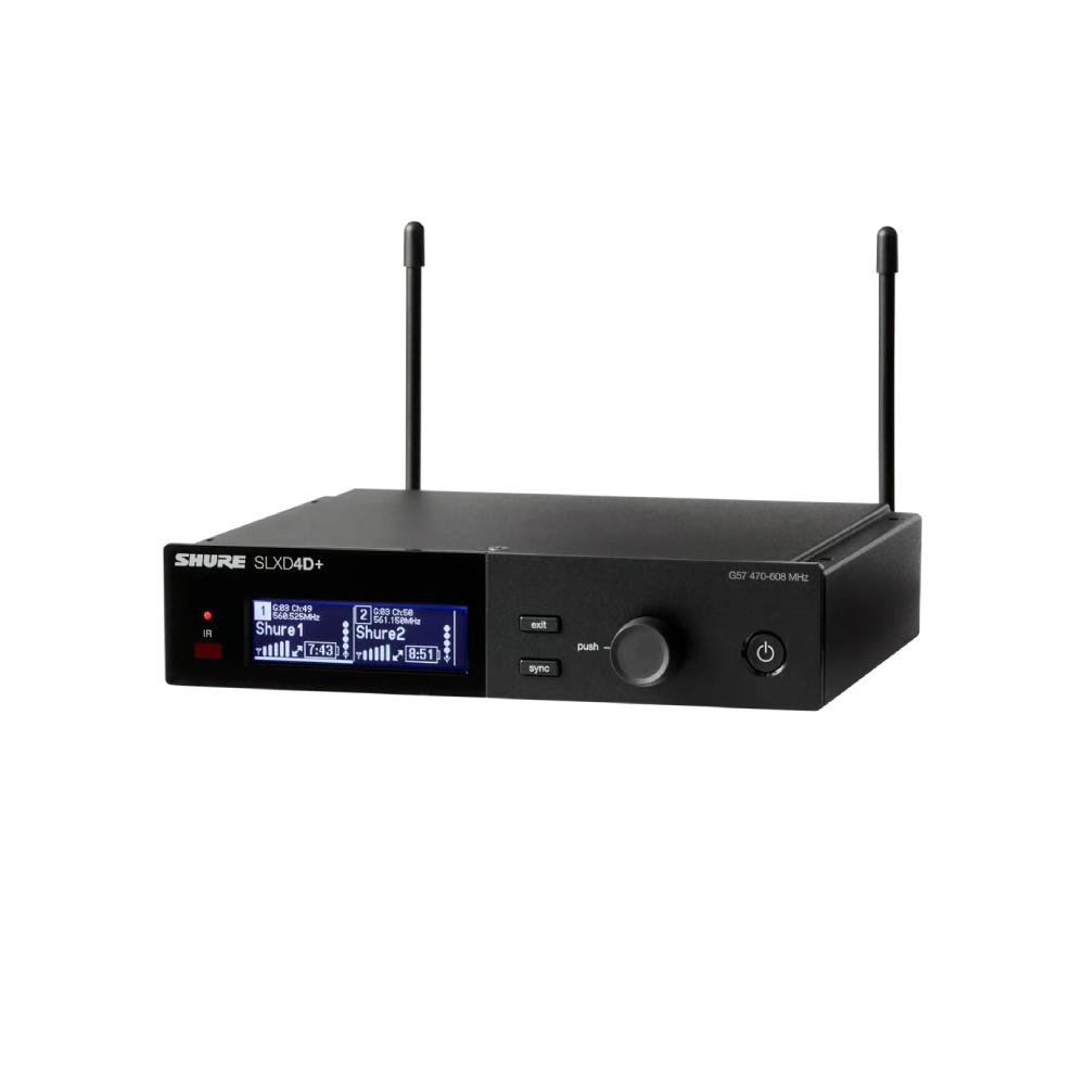 Shure Slxd4d+ Left Shure Slxd4+ เครื่องรับสัญญาณไร้สายแบบดิจิตอล (คัดลอก)