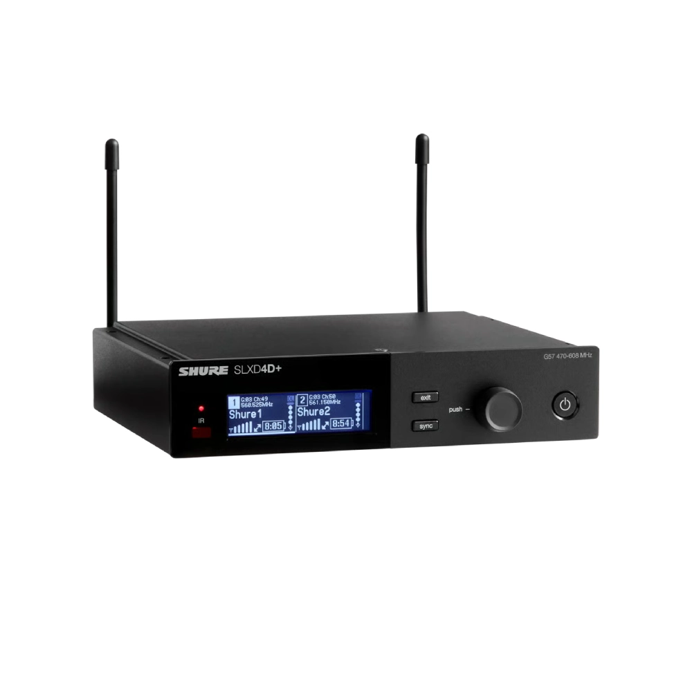 Shure Slxd4d+ Right Shure Slxd4+ เครื่องรับสัญญาณไร้สายแบบดิจิตอล (คัดลอก)