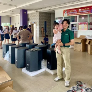 ผลงานจัดชุดระบบเสียงโรงเรียน นนทบุรีวิทยาลัย ครบวงจร