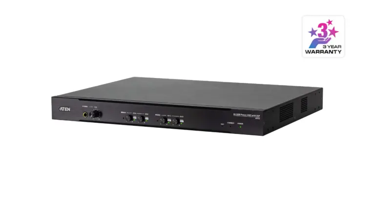 Aten Ap412 เครื่องขยายเสียงกำลังขับ 4 × 120w พร้อม Dsp (4 × 120w Power Amplifier With Dsp)