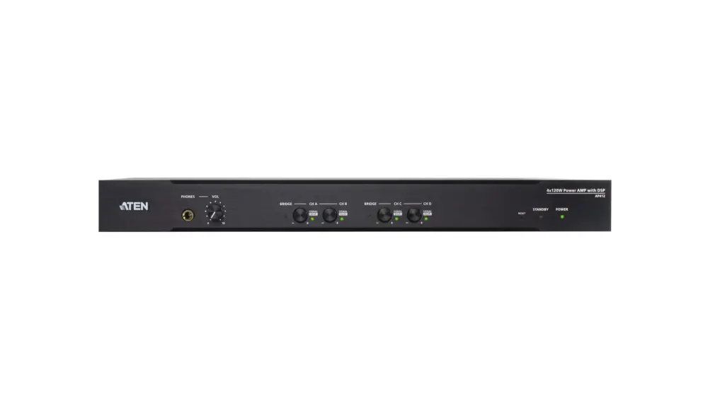 Ap412 2 22 11zon Aten Ap412 เครื่องขยายเสียงกำลังขับ 4 × 120w พร้อม Dsp (4 × 120w Power Amplifier With Dsp)