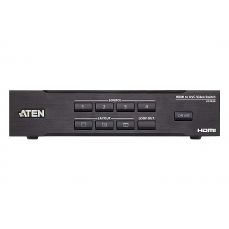 Aten Uc3430 2 2 11zon Aten Uc3430 Camlive™ Pro 4k 4-Input Hdmi To Usb Video Switcher