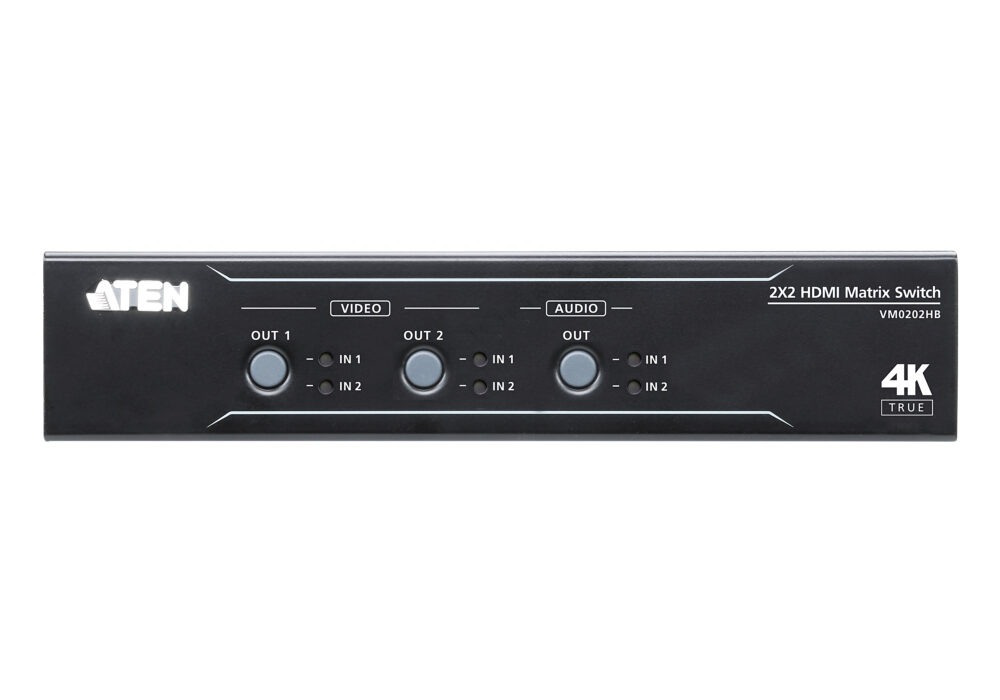 Aten Vm0202hb 2 Aten Vm0202hb 2 X 2 True 4k Hdmi Matrix Switch With Audio De-Embedder