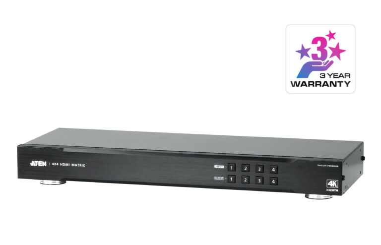 Aten Vm0404ha 4 X 4 Hdmi Matrix Switch With Scaler
