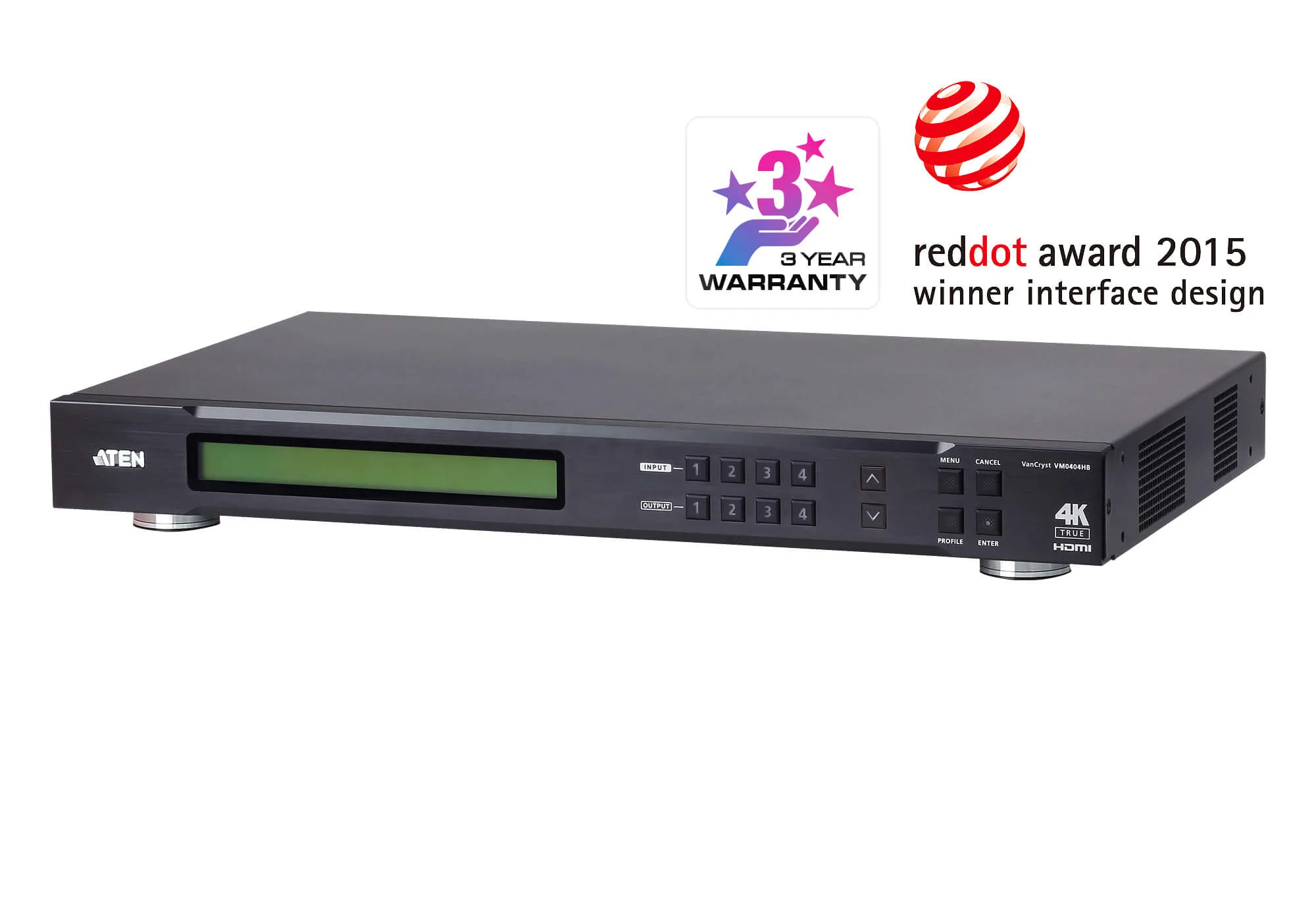 Aten Vm0404hb 1 7 11zon Aten Vm0404hb 4 X 4 True 4k Hdmi Matrix Switch