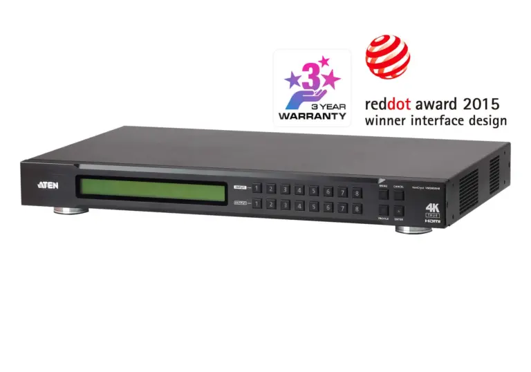 Aten Vm0808hb 8 X 8 True 4k Hdmi Matrix Switch