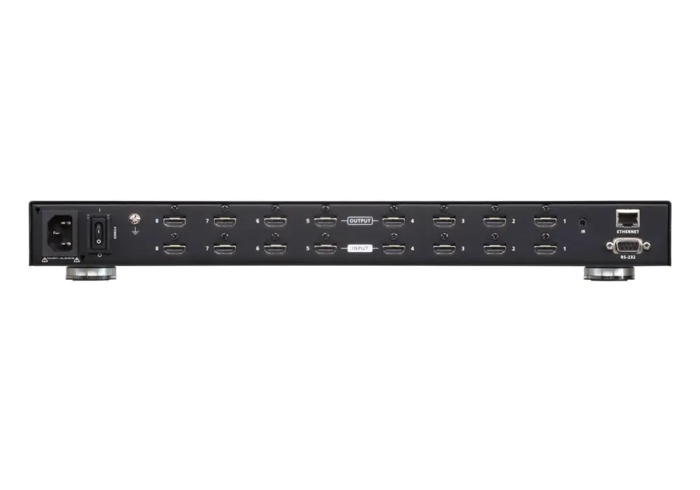 Aten Vm0808hb 8 X 8 True 4k Hdmi Matrix Switch