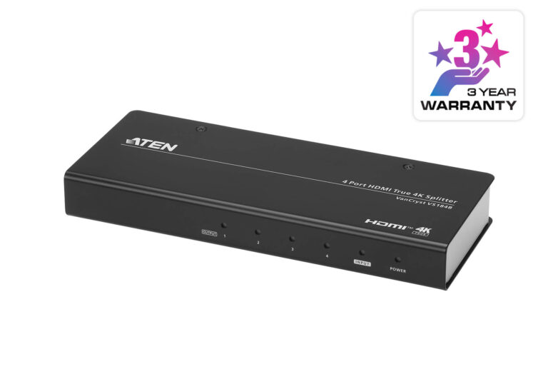 Aten Vs184b 4-Port True 4k Hdmi Splitter