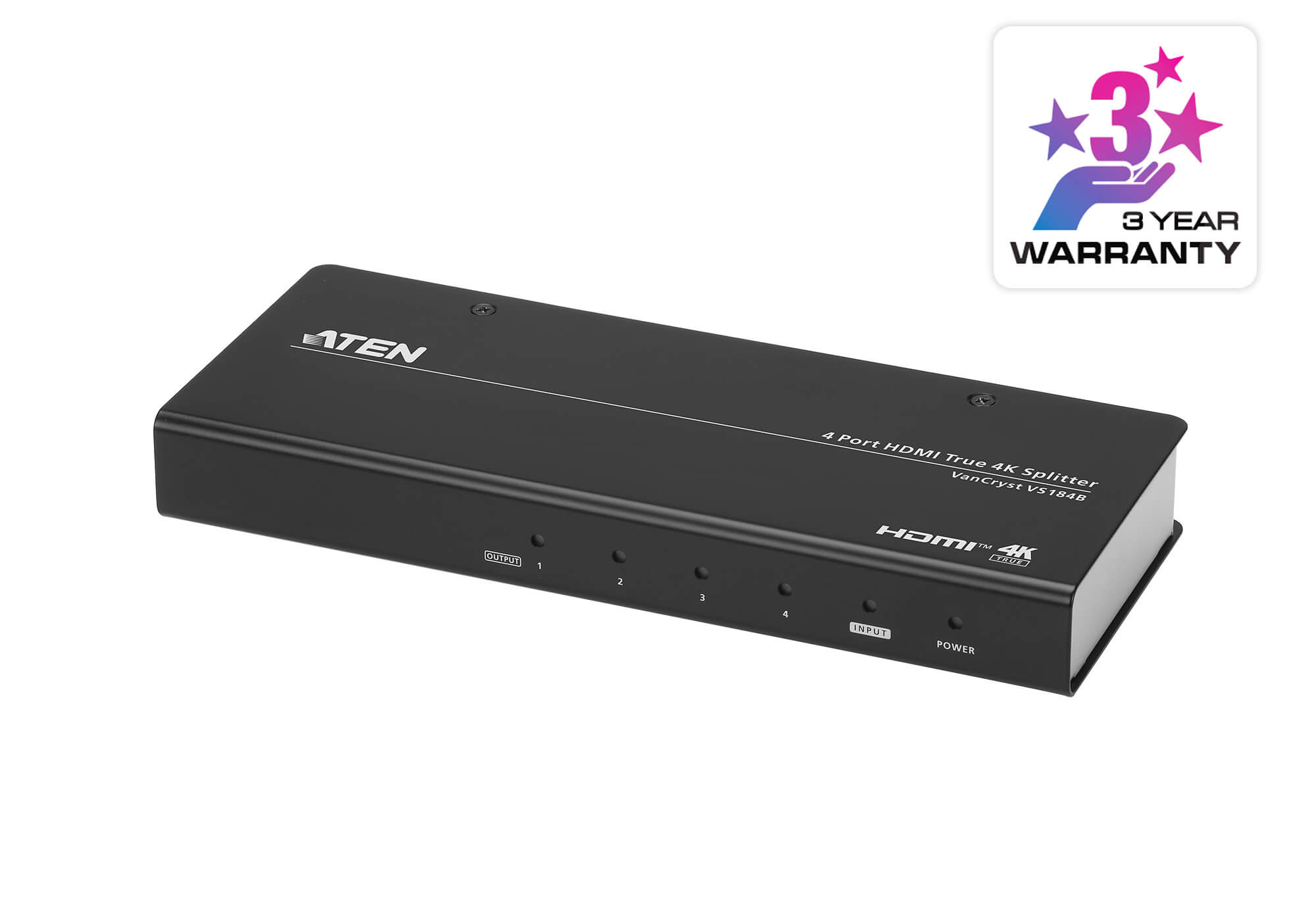 Aten Vs184b 1 Aten Vs184b 4-Port True 4k Hdmi Splitter