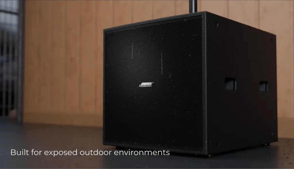 Bose Showtime Sts118e Outdoor Bose Showtime Sts118e ตู้ซับวูฟเฟอร์ 18 นิ้ว งานติดตั้งกลางแจ้ง outdoor