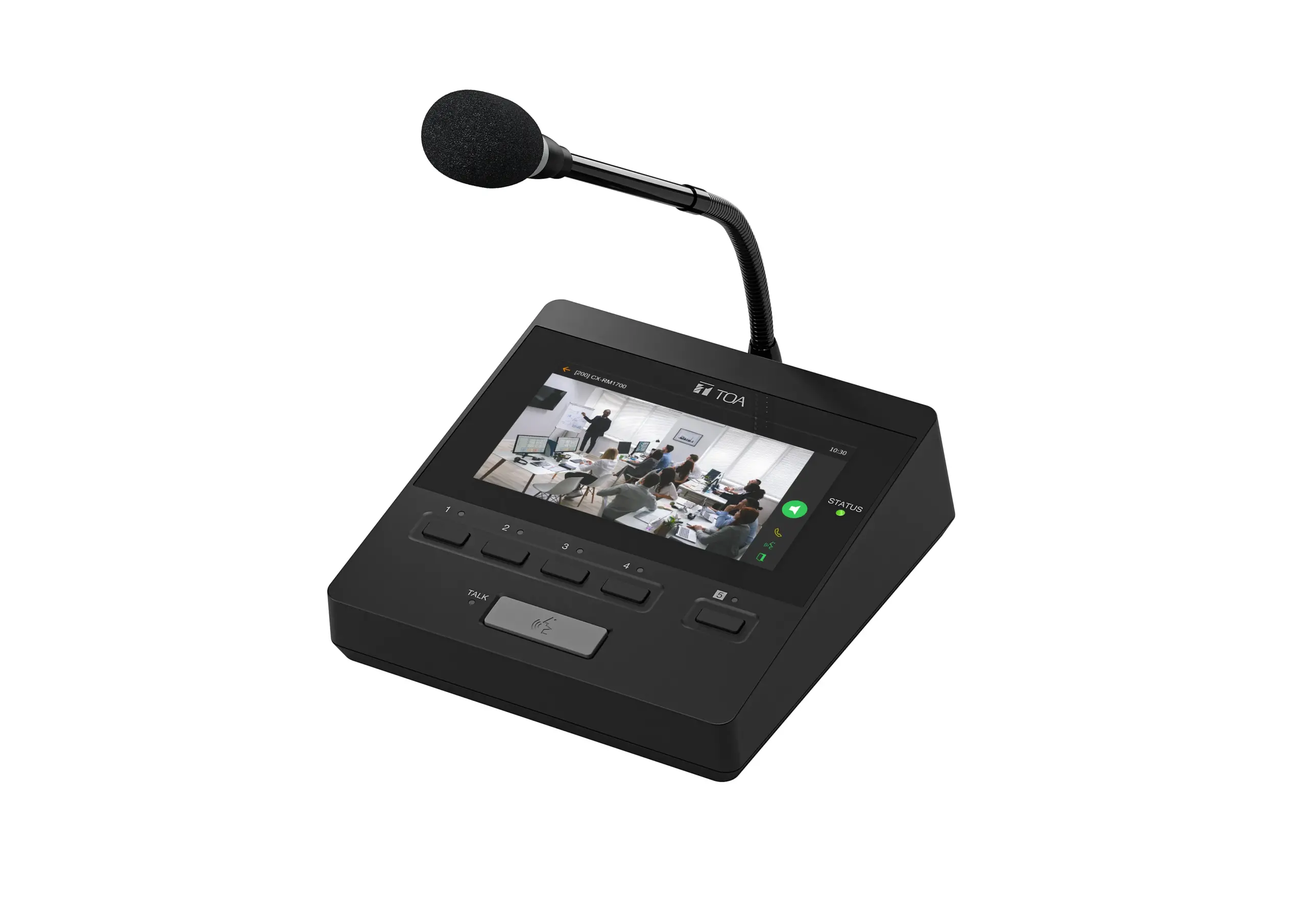 Cx Rm1700 1 20 11zon Toa Cx-Rm1700 ไมโครโฟนประกาศพร้อมหน้าจอสัมผัส Touch Screen Remote Microphone