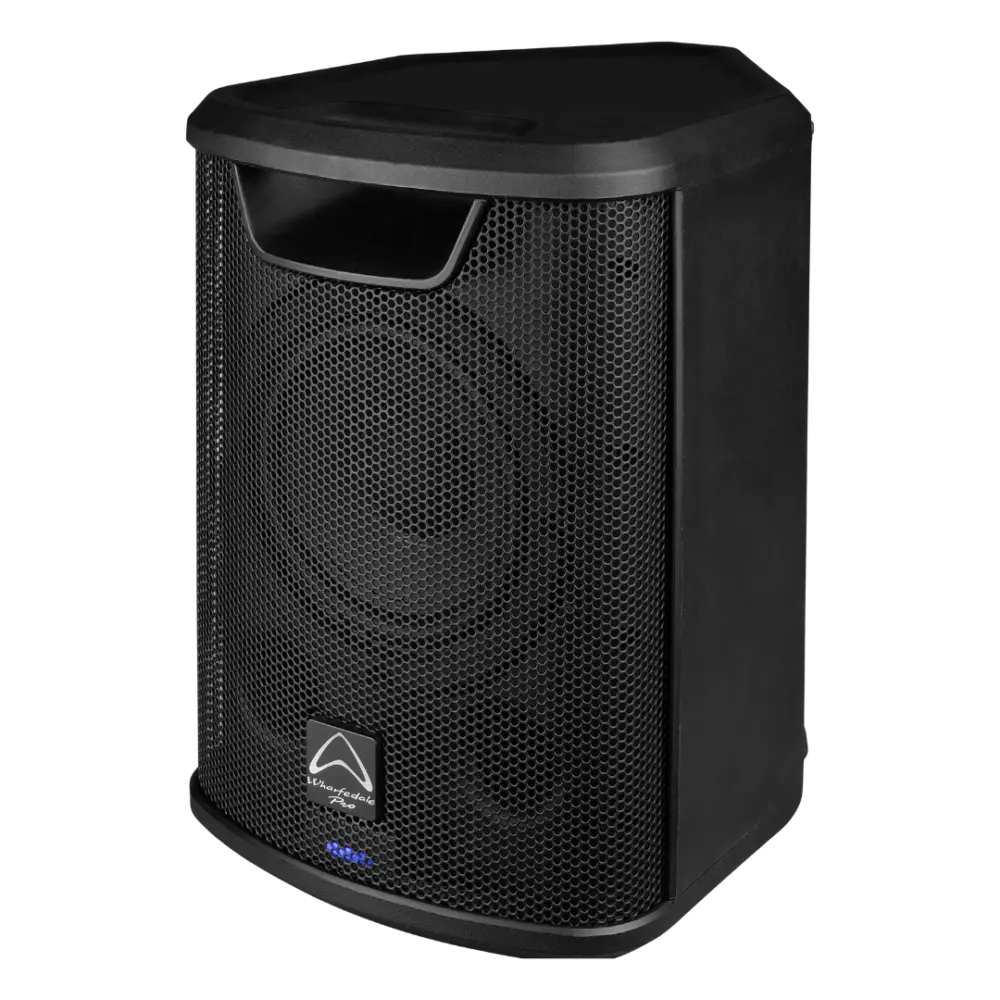 Ez 6a Front Angled Left Wharfedale Pro Ez-6a ลำโพง Active Portable Pa พร้อมแบตเตอรี่ และ Bluetooth