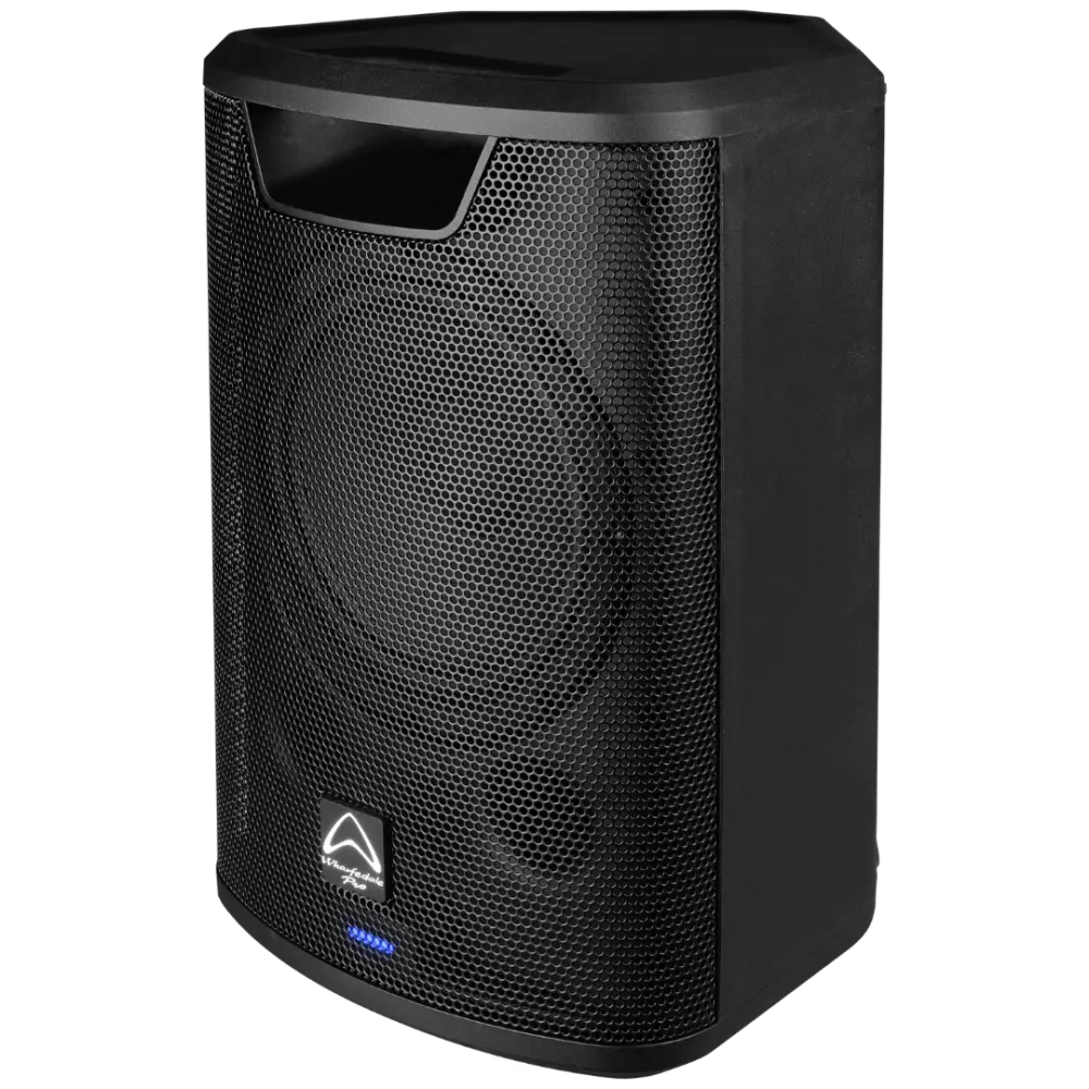 Ez 8a Top Front Angled Left Wharfedale Pro Ez-8a ลำโพง Active Portable Pa พร้อมแบตเตอรี่ และ Bluetooth