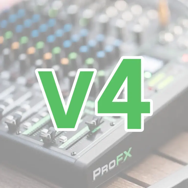 Mackie PROFXV4 Series มิกเซอร์ อนาล็อก Bluetooth, Effects และ Usb-C บันทึกเสียง