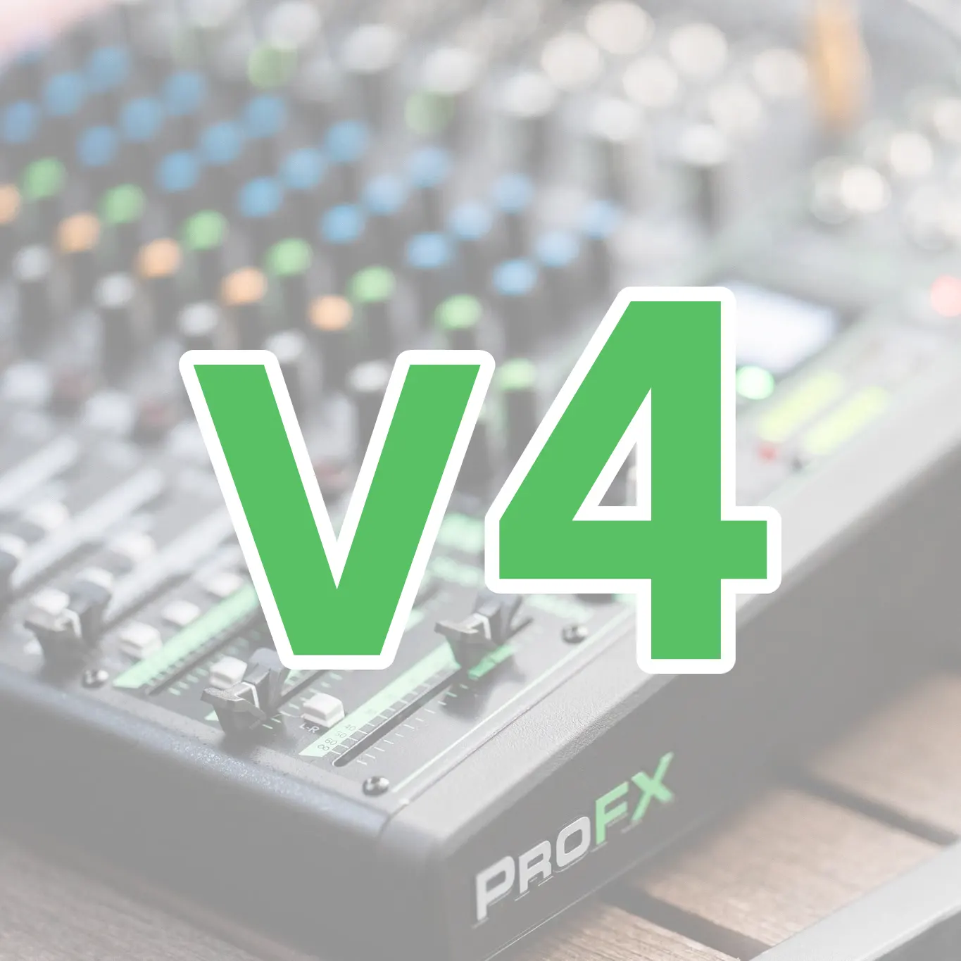 Mackie Profx V4 Mackie PROFXV4 Series มิกเซอร์ อนาล็อก Bluetooth, Effects และ Usb-C บันทึกเสียง