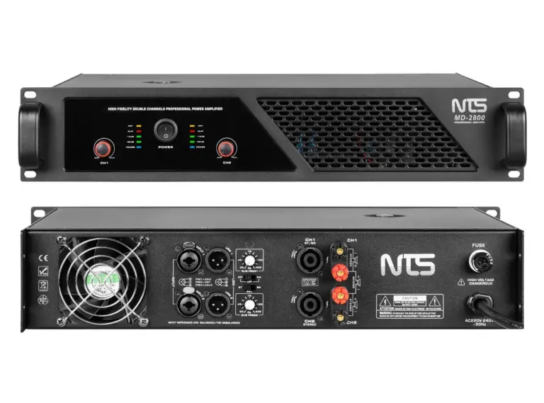 Nts Md-2800 เพาเวอร์แอมป์ Class D กำลังขับ 2 X 800 วัตต์ ที่ 8 โอห์ม พร้อม Crossover