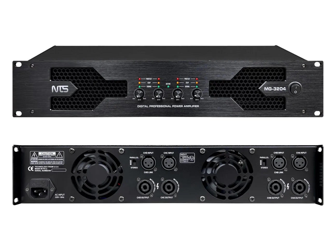 Mg 3204 11 11zon Nts Mg-3204 ดิจิตอลโปรเซสเซอร์ลำโพง 2 อินพุต 4 เอาต์พุต พร้อม Auto Mixer และ Dsp