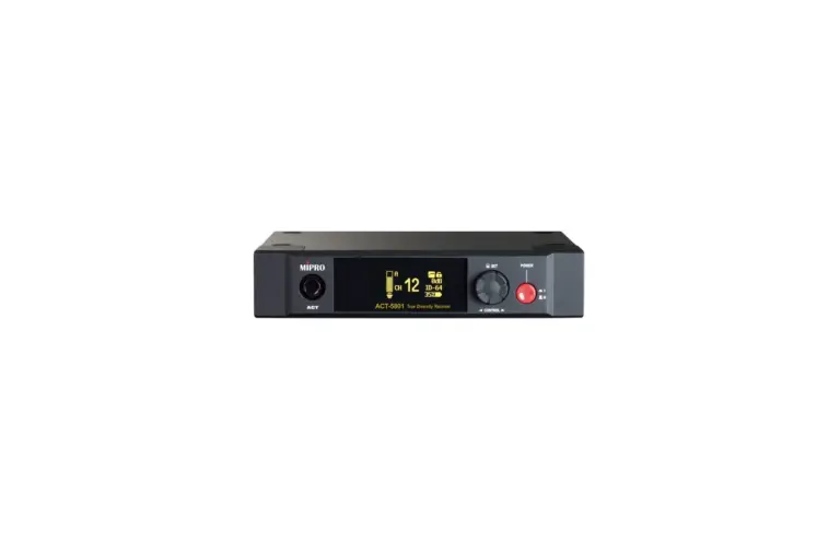 Mipro Act-5801 เครื่องรับสัญญาณไมโครโฟนไร้สายดิจิทัล 5.8 Ghz แบบ 1 แชนแนล