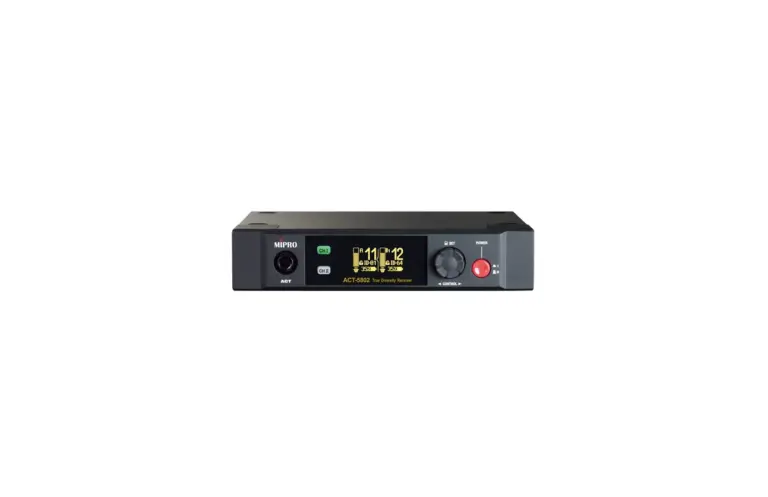 Mipro Act-5802 เครื่องรับสัญญาณไมโครโฟนไร้สายดิจิทัล 5.8 Ghz แบบ 2 แชนแนล