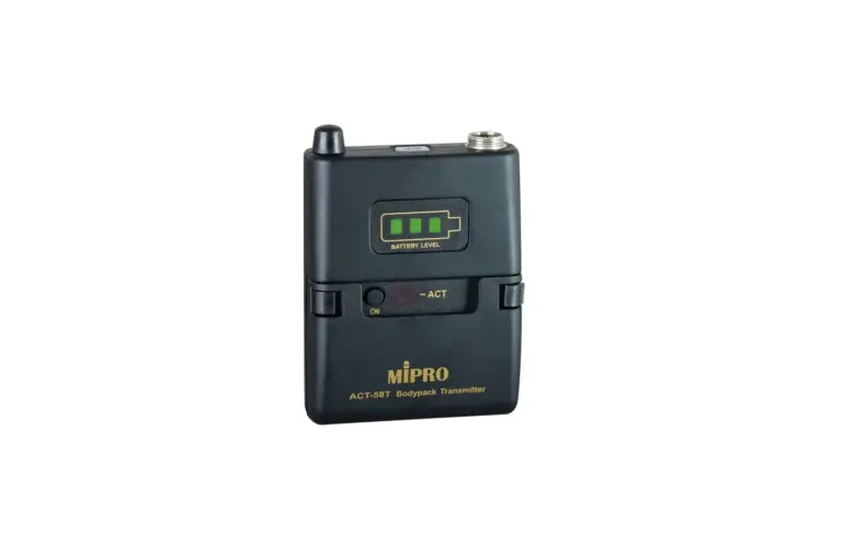 Mipro Act-58t เครื่องส่งสัญญาณไมโครโฟนไร้สายดิจิทัลแบบ Bodypack 5.8 Ghz สำหรับระบบ Pa