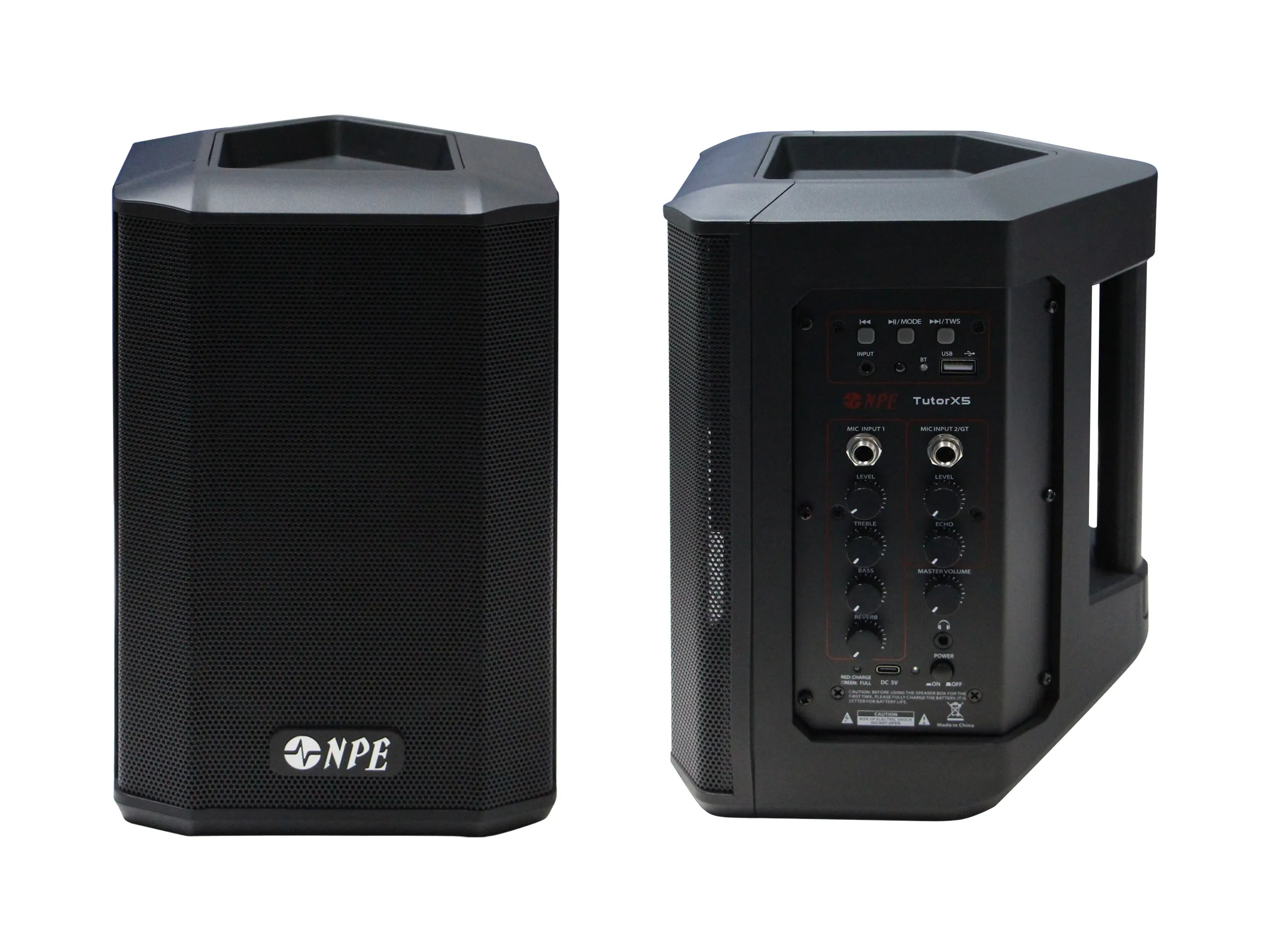 Npe Tutorx5 1 1 11zon Npe Tutorx5 ตู้ลำโพง Active 5.5 นิ้ว 60w พร้อมแบตเตอรี่ในตัว Bluetooth
