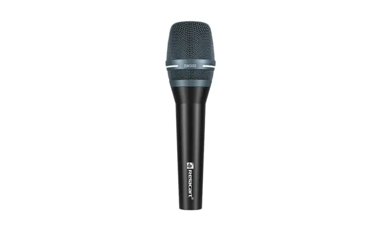 Relacart Sm-300 ไมโครโฟนไดนามิกแบบมีสาย Cardioid สำหรับร้องและพูด