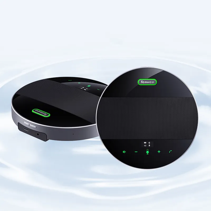Tenveo Tevo M5b 2 2 11zon Tenveo Tevo-M5b ลำโพงประชุม Bluetooth Speakerphone พร้อมไมโครโฟน 360° สำหรับห้องประชุมขนาดเล็ก-กลาง