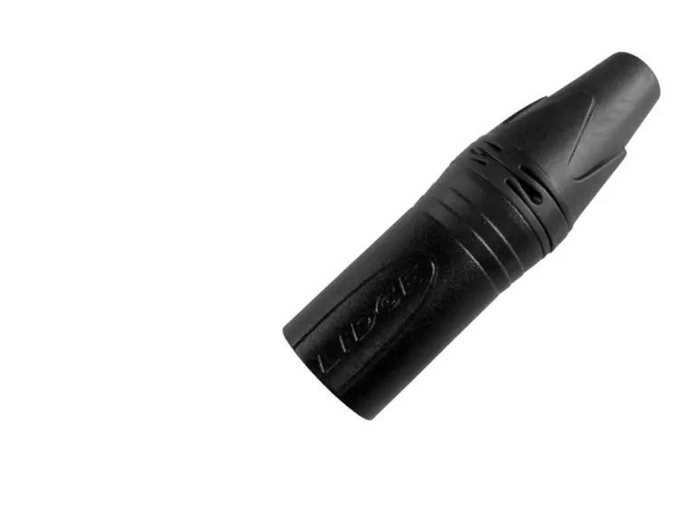Lidge Ym-002b ปลั๊ก Xlr ตัวผู้ สีดำ ขาทอง สำหรับเข้าสาย